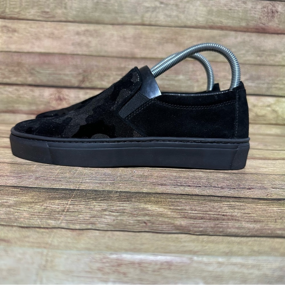 The Flexx Black Camo Slip On Shoes
